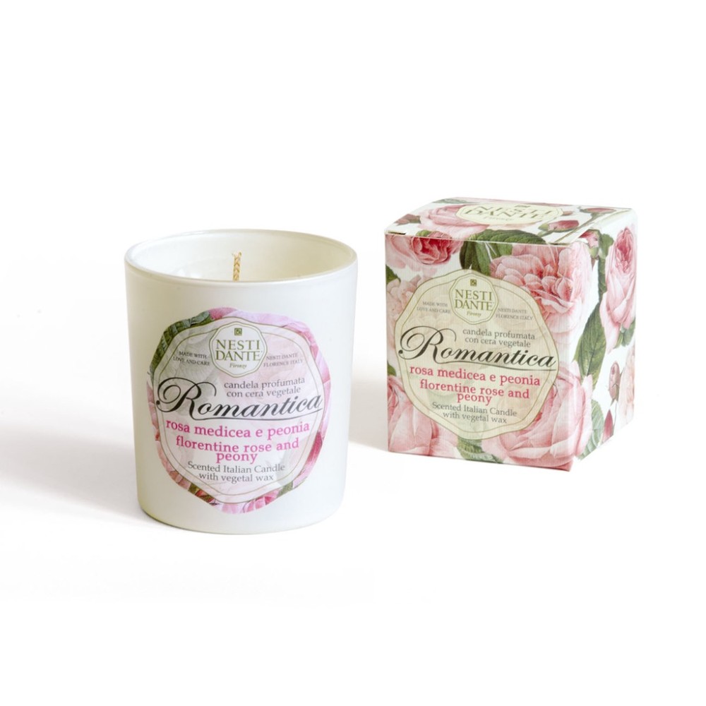 佛羅倫斯玫瑰牡丹香氛蠟燭160g安摩兒