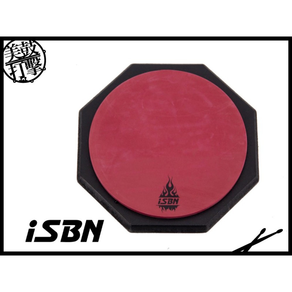 iSBN 六吋紅色打點板 【美鼓打擊】