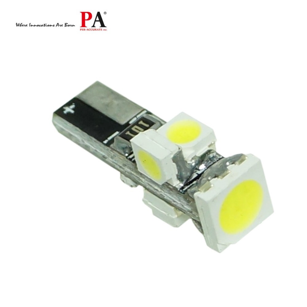 【PA LED】 T5 5晶 360度 多角度發光 SMD LED 白光 粉紫光 排檔燈 儀表燈 指示燈 冷氣燈 面板燈