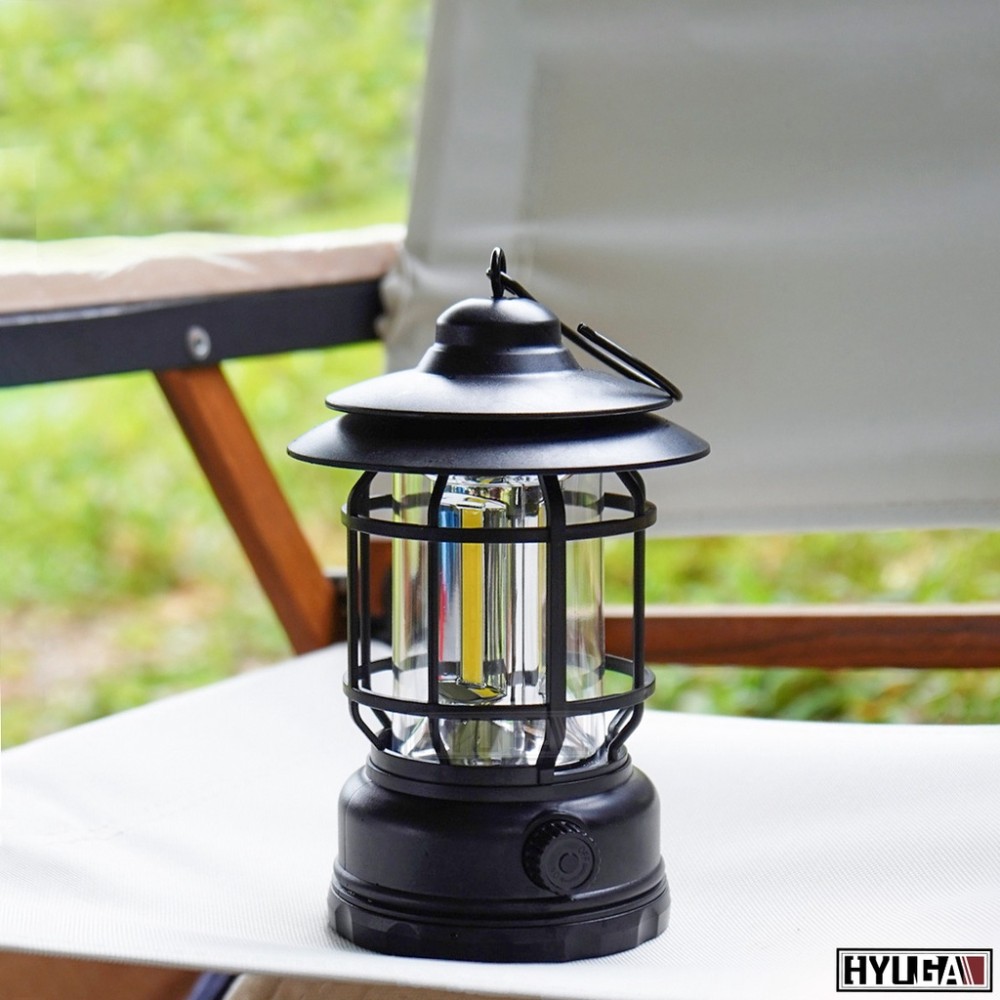 【HYUGA】FG-1 LED復古露營燈 充電式 野營燈 戶外照明燈 18650 調節光源 HYUGA