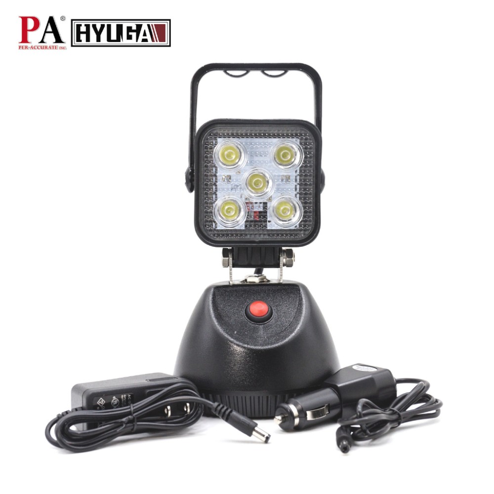 【HYUGA】LED手提燈 工業用燈 工作燈 露營燈 車輛維修燈 釣魚燈 戶外照明 三段可調模式 1.0版本