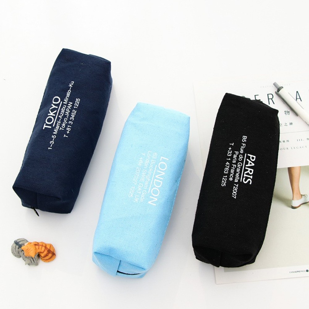 牛仔布筆袋日韓文具簡約時尚文青收納袋 鉛筆盒