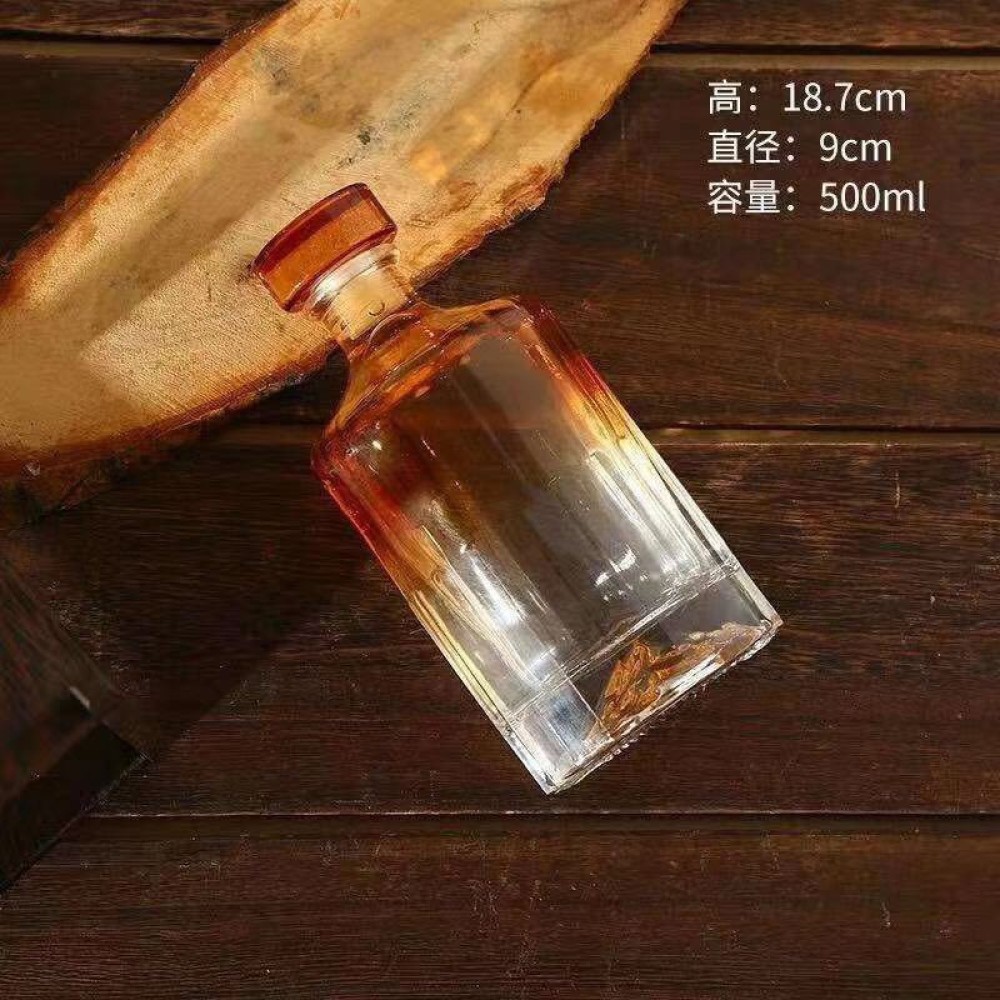 500ml開山造型玻璃瓶☆ VITO zakka ☆造型玻璃空瓶 預購中