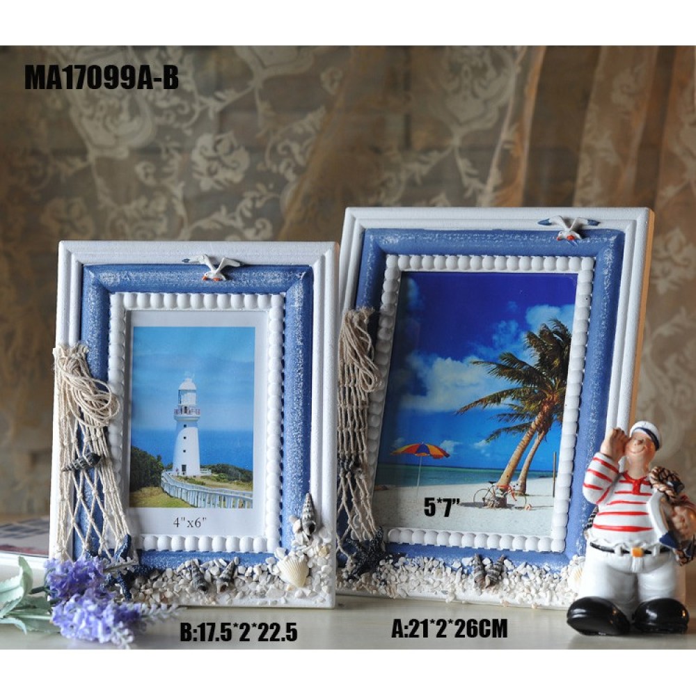 地中海風格 木質相框☆ VITO zakka ☆家居裝飾 生日 交換 創意禮物 居家擺飾禮品