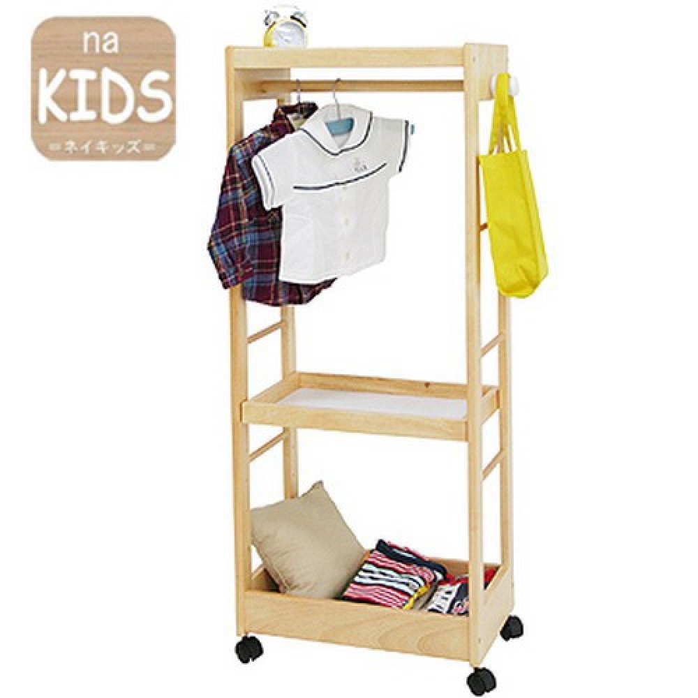 《C&B》na-KIDS移動式兒童掛衣收納整理架