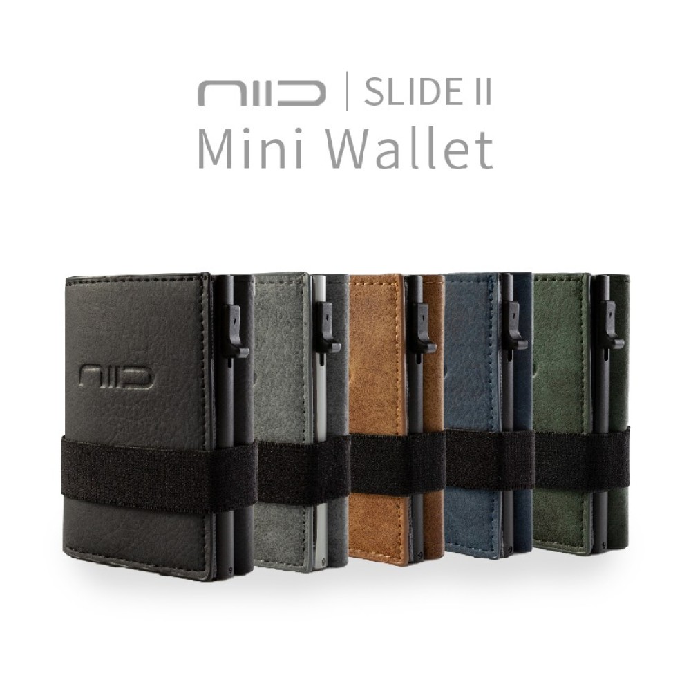 NIID x SLIDE II Mini Wallet 防盜刷科技皮夾 （五色新登場）