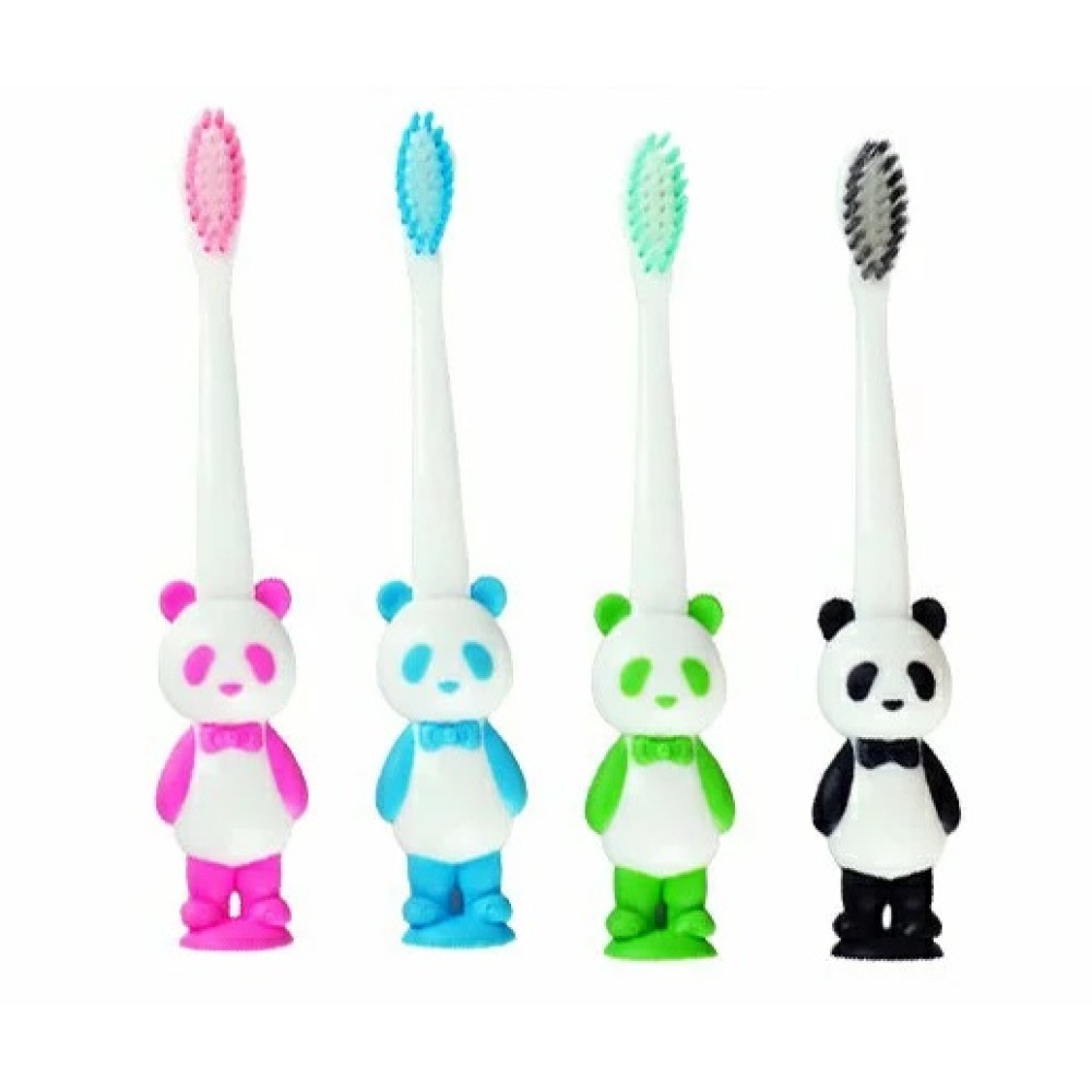 熊貓兒童吸盤牙刷 顏色隨機  【牙刷】 【清潔】 【口腔】 [蝦皮代開發票]