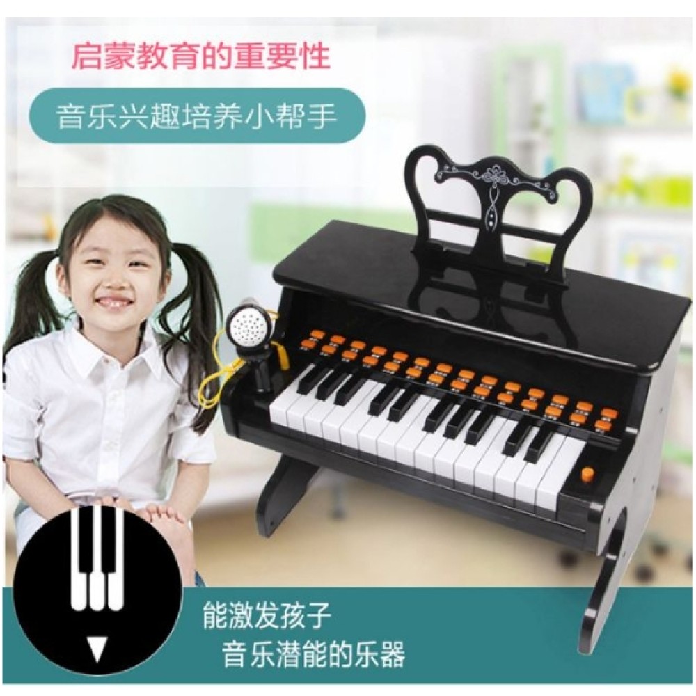 琴之聲古典鋼琴【鋼琴】【兒童玩具】 (附麥克風 附中文樂譜)
