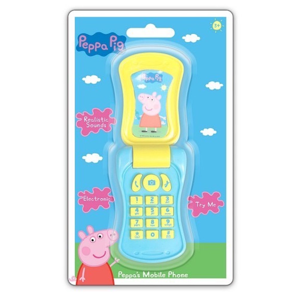 【亮童寶貝】Peppa Pig 粉紅豬 粉紅豬小妹 - 摺疊迷你手機
