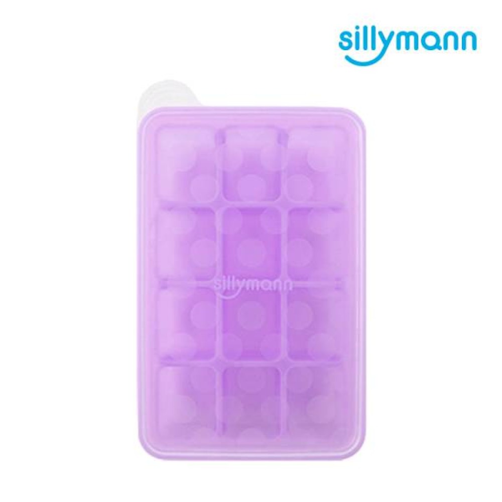 【亮童寶貝】韓國sillymann 100%鉑金矽膠副食品分裝盒(12格)