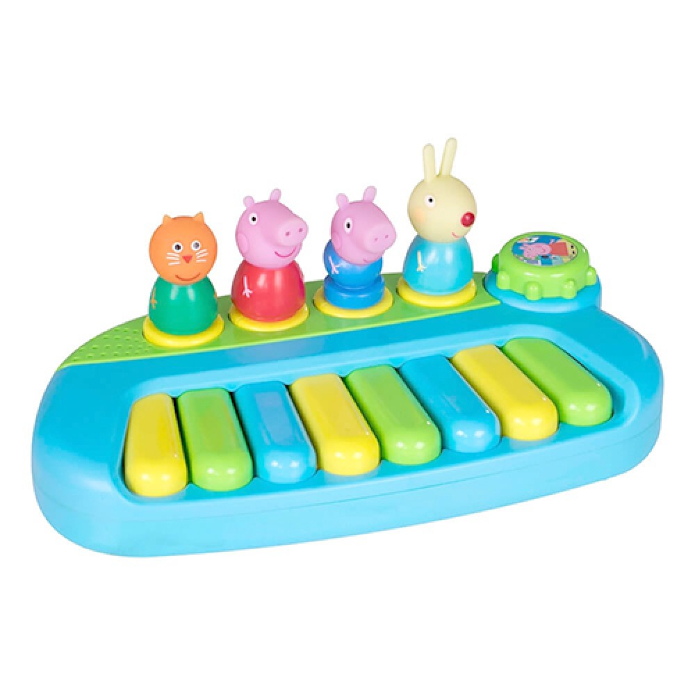 亮童寶貝】Peppa Pig佩佩豬 粉紅豬小妹/阿奇幼幼園 公仔鋼琴組