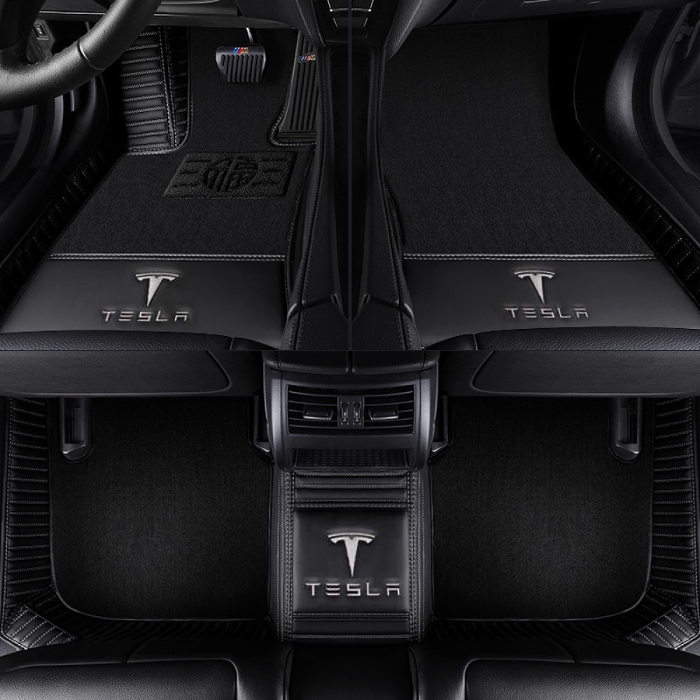 特斯拉model3 model s特斯拉model x六座七座全包圍專用腳墊改裝