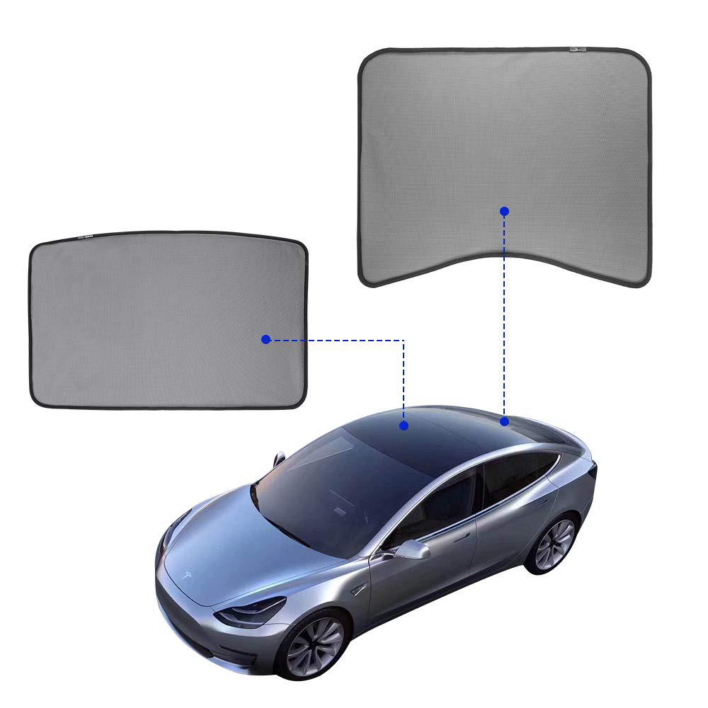 適用於特斯拉Model 3天窗遮陽擋簾Model X遮光板Model S防曬網